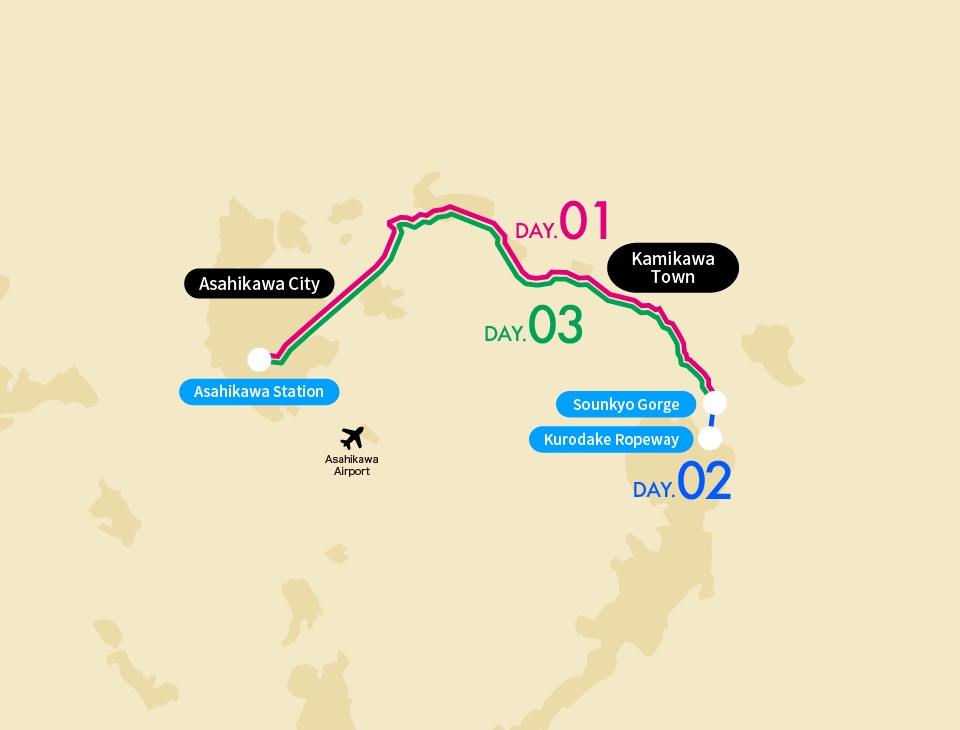 Sounkyo Nature Experience Course Map